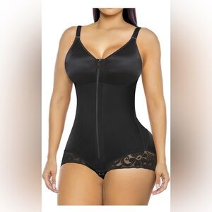 YIANNA Elegant Black Women's Shapewear Bodysuit NWT XXL